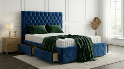 Monaco Chesterfield Divan Bed with Drawers